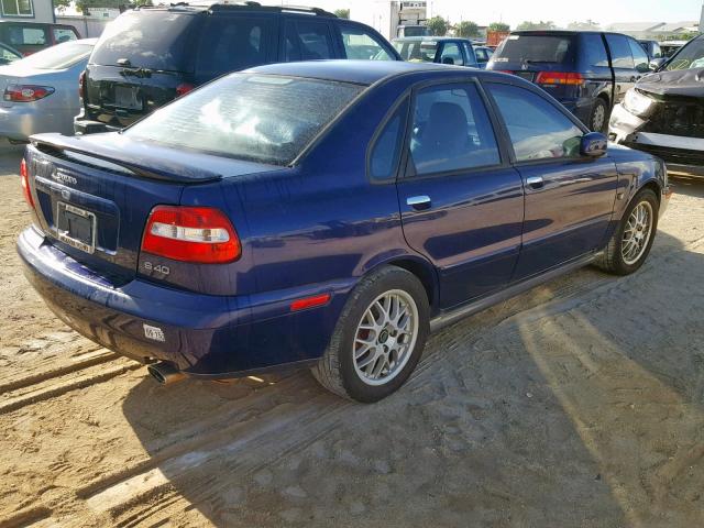 YV1VS27514F063800 - 2004 VOLVO S40 1.9T BLUE photo 4