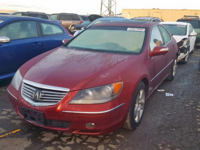 JH4KB16658C003120 - 2008 ACURA RL RED photo 2