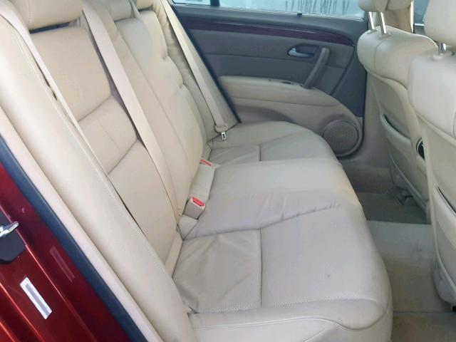 JH4KB16658C003120 - 2008 ACURA RL RED photo 6
