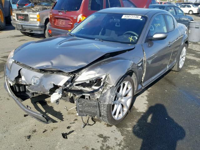 JM1FE17M290401640 - 2009 MAZDA RX8 GRAY photo 2