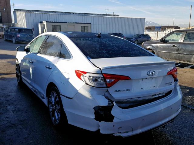 5NPE34AB5FH119193 - 2015 HYUNDAI SONATA SPO WHITE photo 3