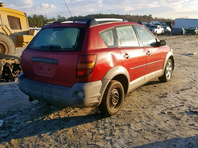 5Y2SM62813Z406890 - 2003 PONTIAC VIBE RED photo 4