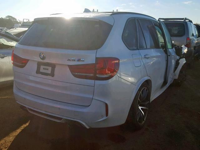 5YMKT6C58G0R78080 - 2016 BMW X5 M WHITE photo 4