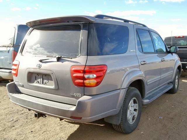 5TDZT38A32S100364 - 2002 TOYOTA SEQUOIA LI BEIGE photo 4