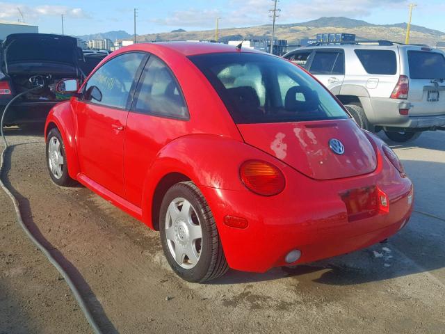 3VWBB61C6WM005866 - 1998 VOLKSWAGEN NEW BEETLE 红色 照片 3