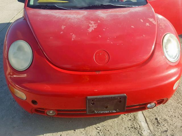 3VWBB61C6WM005866 - 1998 VOLKSWAGEN NEW BEETLE 红色 照片 7