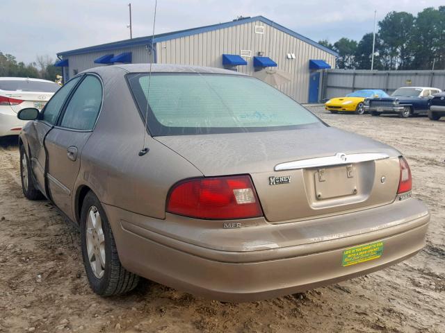 1MEFM50U12G653928 - 2002 MERCURY SABLE GS BEIGE photo 3