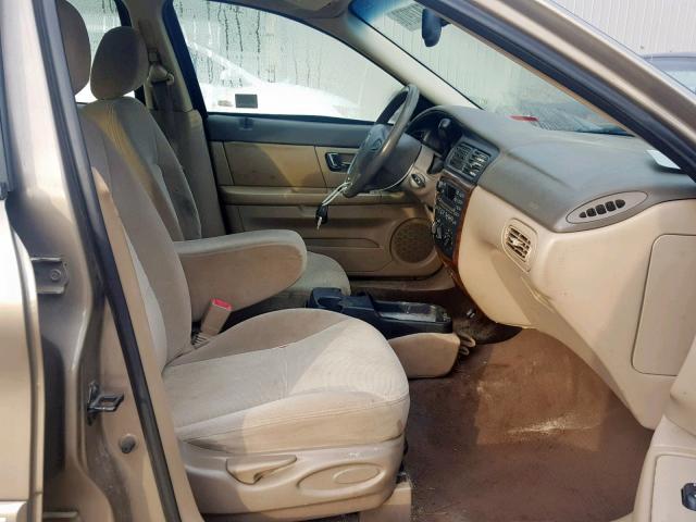 1MEFM50U12G653928 - 2002 MERCURY SABLE GS BEIGE photo 5