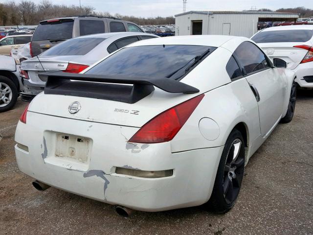 JN1AZ34D94T163200 - 2004 NISSAN 350Z COUPE WHITE photo 4