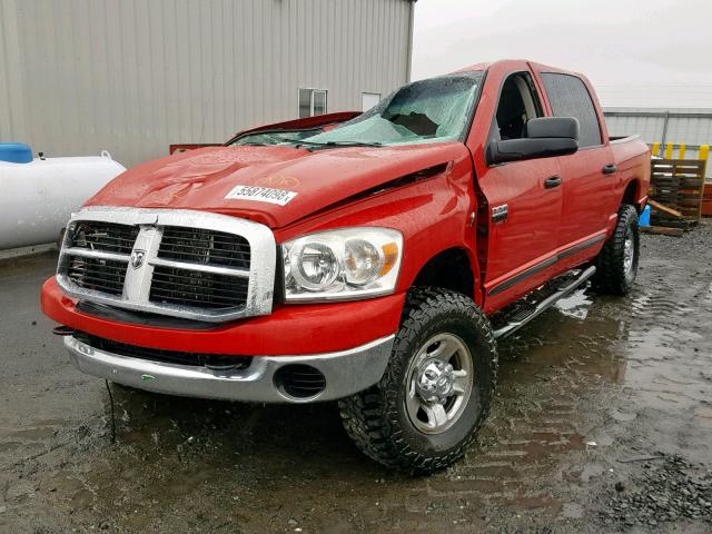 3D7MX39A77G841786 - 2007 DODGE RAM 3500 RED photo 2