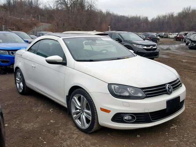 WVWFW8AH7EV003158 - 2014 VOLKSWAGEN EOS LUX Biały zdjęcie 1