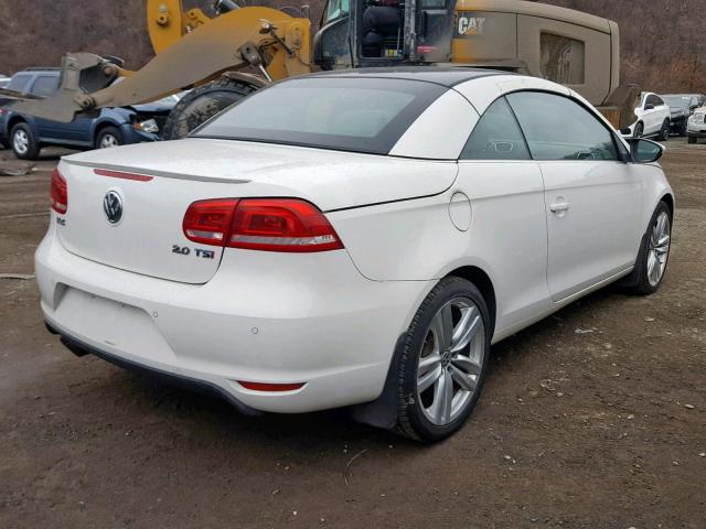 WVWFW8AH7EV003158 - 2014 VOLKSWAGEN EOS LUX Biały zdjęcie 4