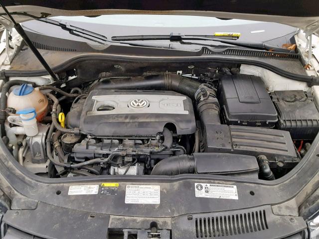 WVWFW8AH7EV003158 - 2014 VOLKSWAGEN EOS LUX Biały zdjęcie 7