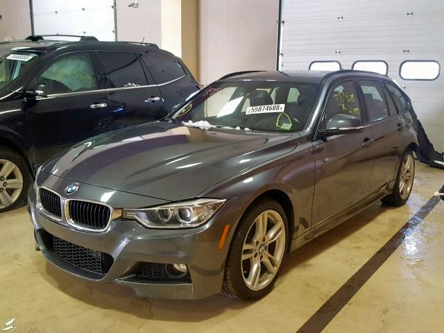 WBA3K5C52EKT33126 - 2014 BMW 328 D GRAY photo 2