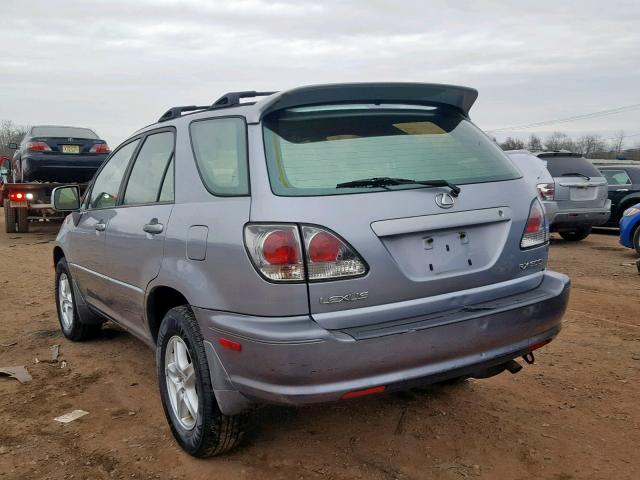 JTJHF10U230303776 - 2003 LEXUS RX 300 SILVER photo 3