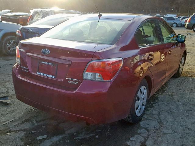 JF1GJAA66EH024452 - 2014 SUBARU IMPREZA BA RED photo 4