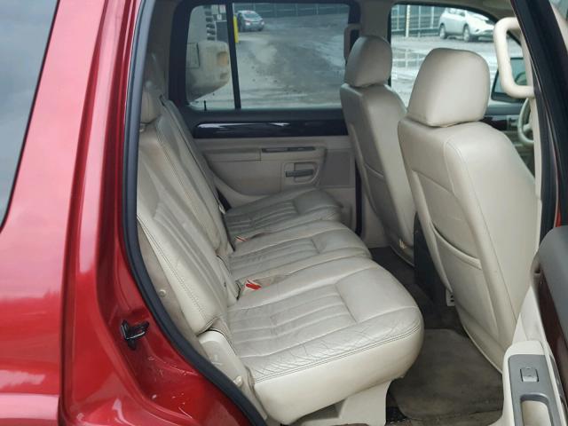 5LMEU88H24ZJ39740 - 2004 LINCOLN AVIATOR 红色 照片 6