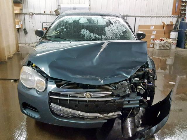 1C3EL56R26N283887 - 2006 CHRYSLER SEBRING TO BLUE photo 9