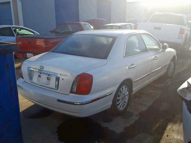 KMHFU45E84A330300 - 2004 HYUNDAI XG 350 WHITE photo 4