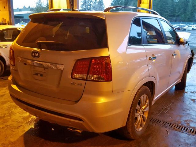 5XYKW4A23BG103456 - 2011 KIA SORENTO SX SILVER photo 4