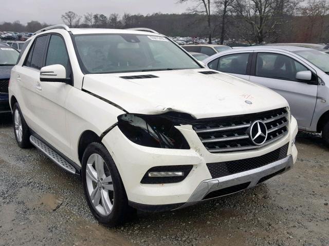 4JGDA5JB5EA301064 - 2014 MERCEDES-BENZ ML 350 WHITE photo 1