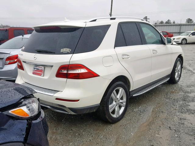 4JGDA5JB5EA301064 - 2014 MERCEDES-BENZ ML 350 WHITE photo 4