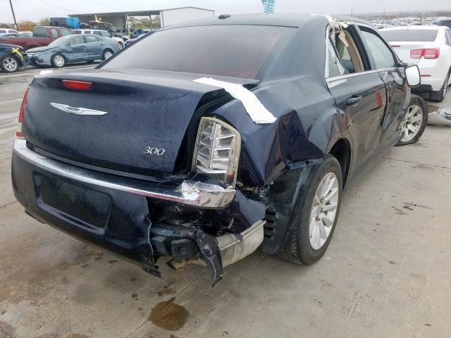 2C3CCAAG2CH202686 - 2012 CHRYSLER 300 BLUE photo 4