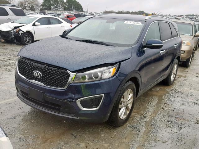 5XYPG4A50GG140873 - 2016 KIA SORENTO LX BLUE photo 2