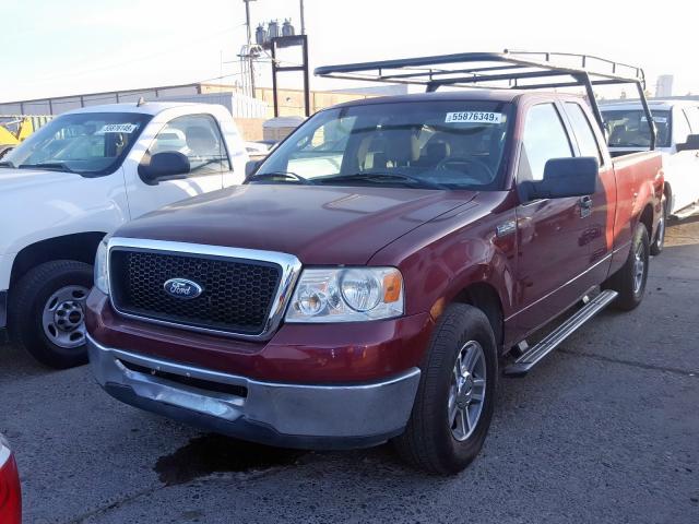 1FTPX12536NB11534 - 2006 FORD F150 RED photo 2