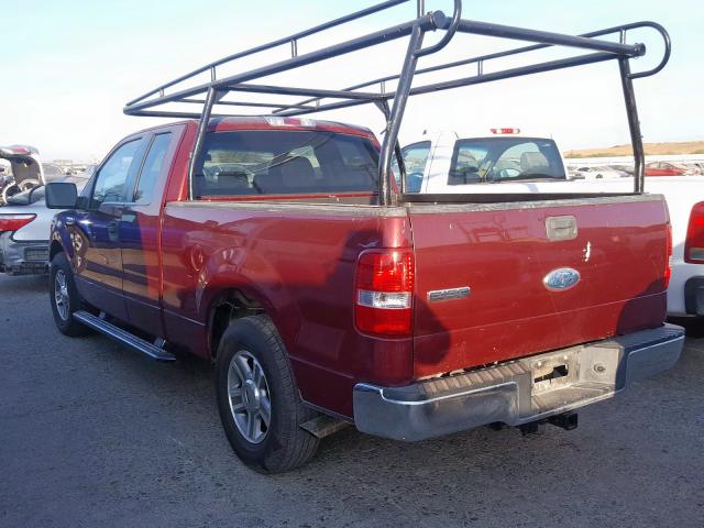 1FTPX12536NB11534 - 2006 FORD F150 RED photo 3