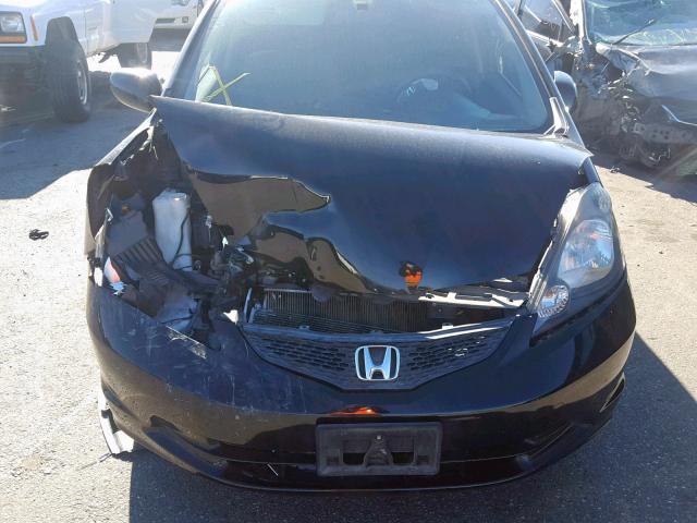 JHMGE8G33DC075390 - 2013 HONDA FIT BLACK photo 7