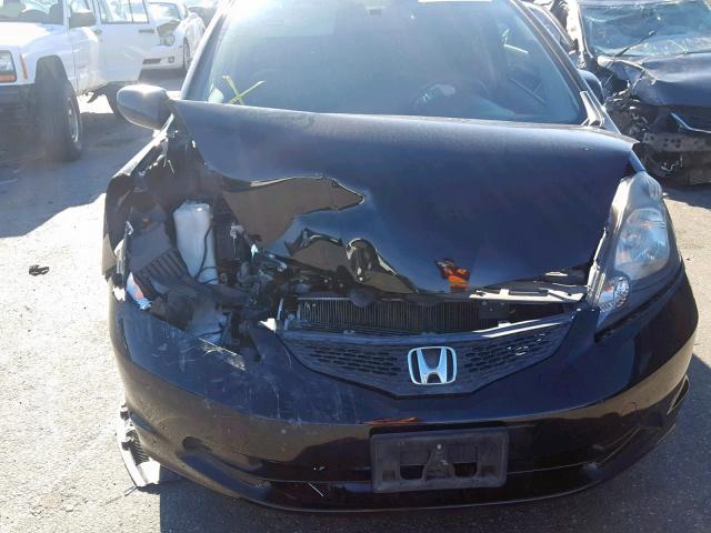 JHMGE8G33DC075390 - 2013 HONDA FIT BLACK photo 9