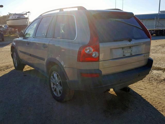 YV1CZ91H541097699 - 2004 VOLVO XC90 T6 GOLD photo 3