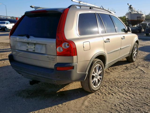 YV1CZ91H541097699 - 2004 VOLVO XC90 T6 GOLD photo 4