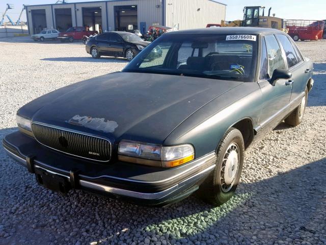 1G4HP53L9PH508864 - 1993 BUICK LESABRE CU GREEN photo 2