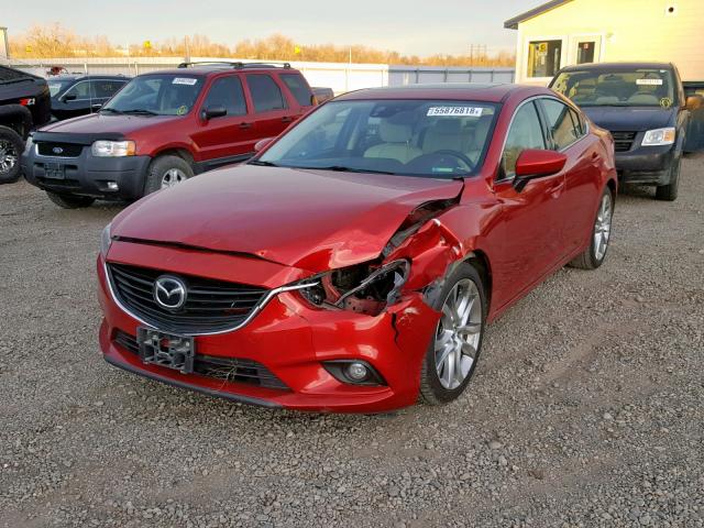 JM1GJ1W6XE1139826 - 2014 MAZDA 6 GRAND TO RED photo 2