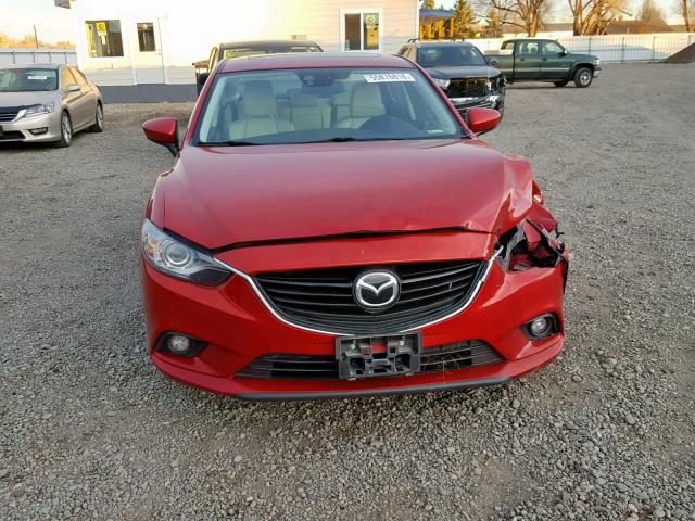 JM1GJ1W6XE1139826 - 2014 MAZDA 6 GRAND TO RED photo 9