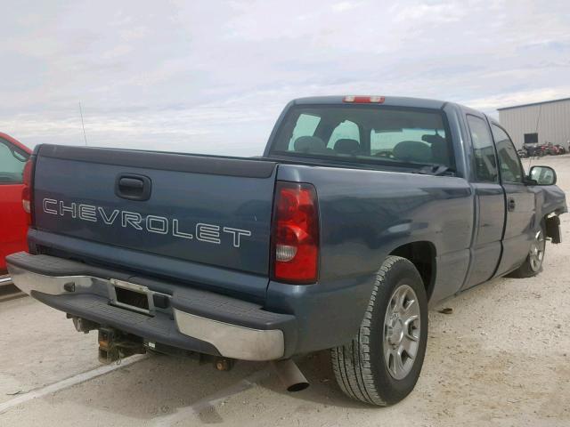 1GCEK19V57E180481 - 2007 CHEVROLET SILVERADO TEAL photo 4