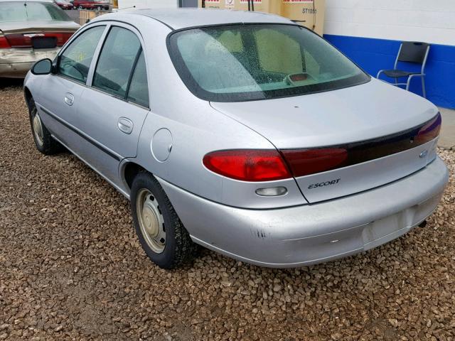 1FALP10P9VW238581 - 1997 FORD ESCORT SILVER photo 3