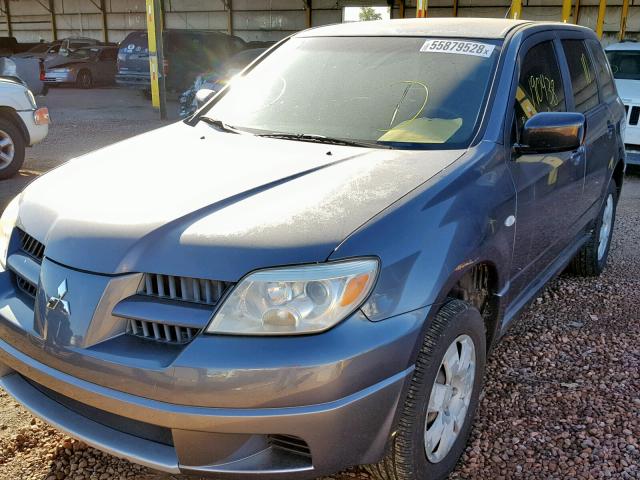 JA4LX31F85U020441 - 2005 MITSUBISHI OUTLANDER GRAY photo 2