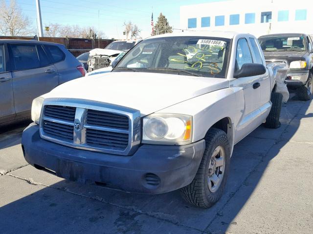 1D7HE22K05S138489 - 2005 DODGE DAKOTA ST WHITE photo 2