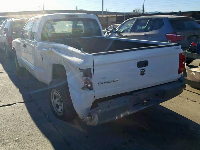 1D7HE22K05S138489 - 2005 DODGE DAKOTA ST WHITE photo 3