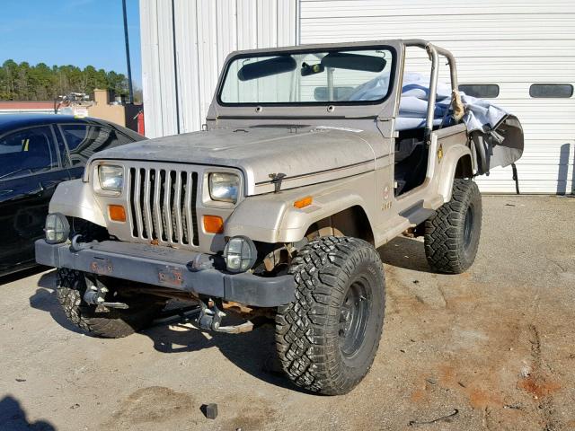 1J4FY49S2SP230240 - 1995 JEEP WRANGLER / TAN photo 2