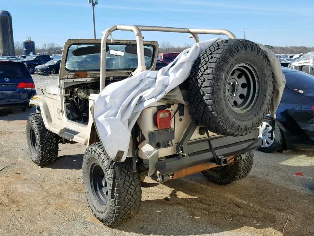 1J4FY49S2SP230240 - 1995 JEEP WRANGLER / TAN photo 3