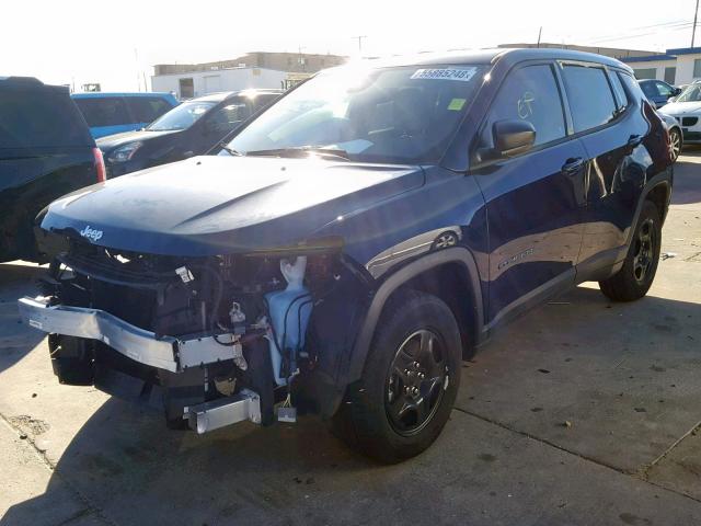 3C4NJCABXJT335310 - 2018 JEEP COMPASS SP ლურჯი ფოტო 2