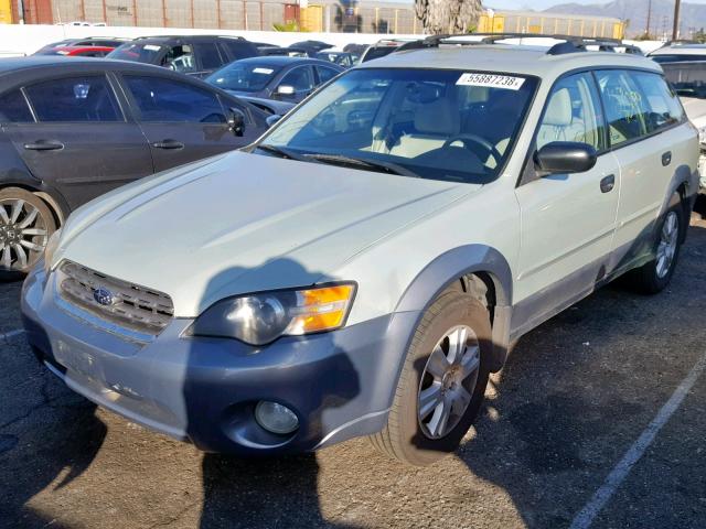 4S4BP61C257300228 - 2005 SUBARU LEGACY OUT GOLD photo 2