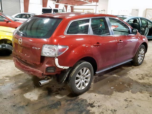 JM3ER2B55B0355420 - 2011 MAZDA CX-7 MAROON photo 4