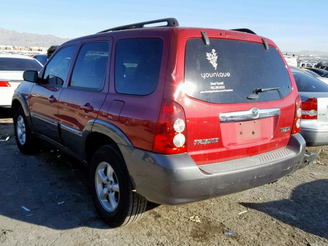 4F2YZ04165KM40540 - 2005 MAZDA TRIBUTE S RED photo 3