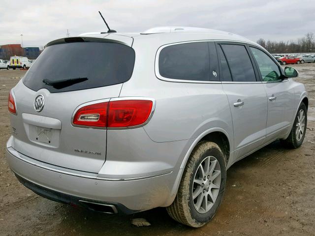 5GAKRBKD3EJ125118 - 2014 BUICK ENCLAVE SILVER photo 4