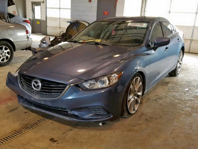 JM1GJ1V69E1130259 - 2014 MAZDA 6 TOURING BLUE photo 2